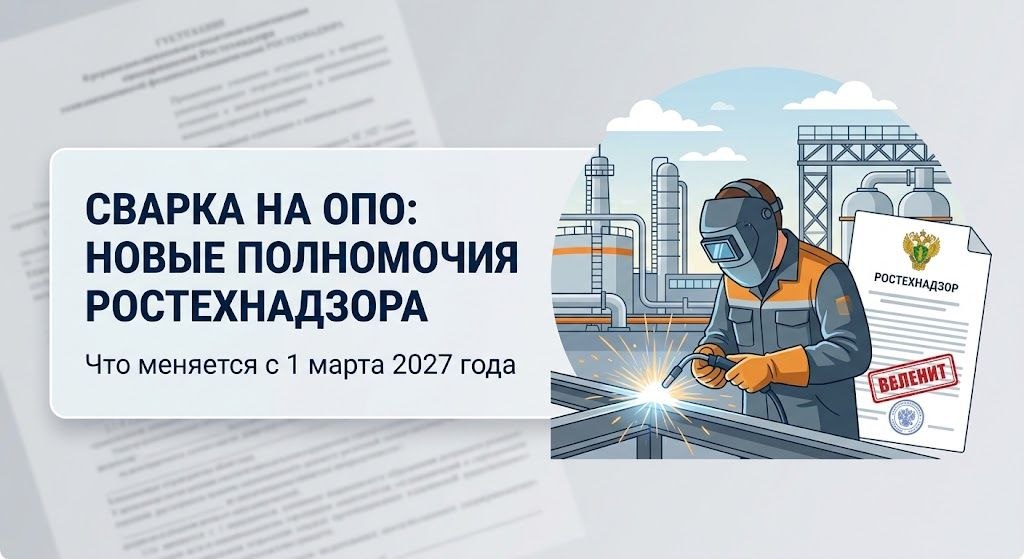 Сварка на ОПО: Правительство расширило полномочия Ростехнадзора с 1 марта 2027 года